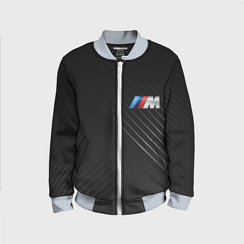 Детский бомбер BMW / 3D-Серый – фото 1