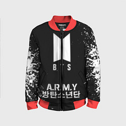 Бомбер детский BTS ARMY, цвет: 3D-красный