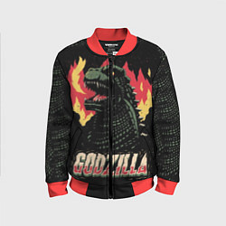 Бомбер детский Flame Godzilla, цвет: 3D-красный