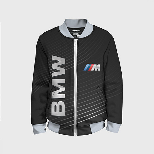 Детский бомбер BMW / 3D-Серый – фото 1