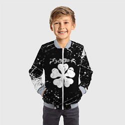 Бомбер детский ЧЁРНЫЙ КЛЕВЕР, цвет: 3D-серый — фото 2