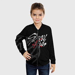 Бомбер детский Stray Kids, цвет: 3D-черный — фото 2