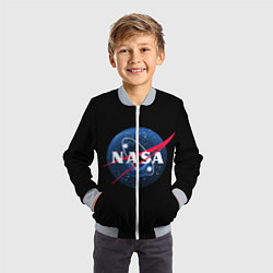 Бомбер детский NASA Black Hole, цвет: 3D-серый — фото 2