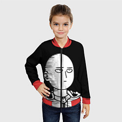 Бомбер детский ONE-PUNCH MAN, цвет: 3D-красный — фото 2