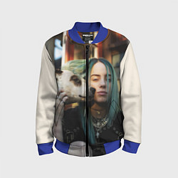 Бомбер детский BILLIE EILISH, цвет: 3D-синий