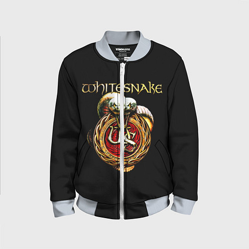 Детский бомбер Whitesnake / 3D-Серый – фото 1