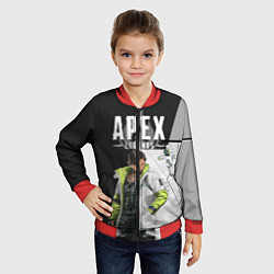 Бомбер детский Apex Legends, цвет: 3D-красный — фото 2