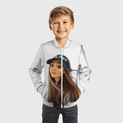 Бомбер детский Ariana Grande Ариана Гранде, цвет: 3D-белый — фото 2