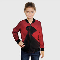 Бомбер детский Hollow Knight, цвет: 3D-черный — фото 2