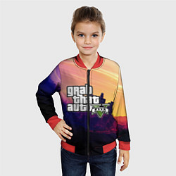 Бомбер детский GTA 5, цвет: 3D-красный — фото 2