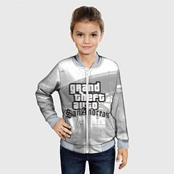 Бомбер детский GTA SanAndreas, цвет: 3D-серый — фото 2