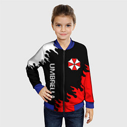 Бомбер детский UMBRELLA CORP, цвет: 3D-синий — фото 2