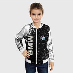 Бомбер детский BMW, цвет: 3D-белый — фото 2