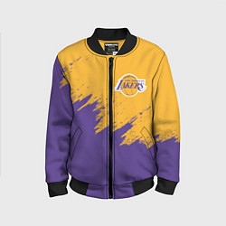 Бомбер детский LA LAKERS, цвет: 3D-черный
