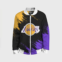 Бомбер детский LA LAKERS, цвет: 3D-белый