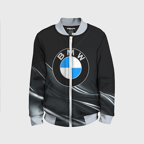 Детский бомбер BMW / 3D-Серый – фото 1