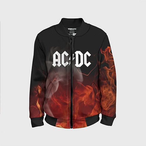 Детский бомбер AC DC / 3D-Черный – фото 1