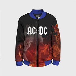 Бомбер детский AC DC, цвет: 3D-синий