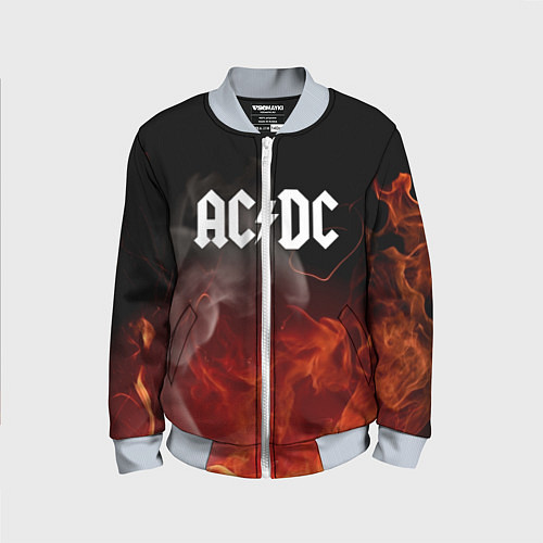 Детский бомбер AC DC / 3D-Серый – фото 1