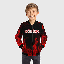 Бомбер детский ROBLOX, цвет: 3D-черный — фото 2