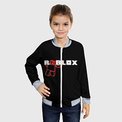 Бомбер детский Роблокс Roblox, цвет: 3D-серый — фото 2