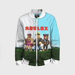 Бомбер детский ROBLOX, цвет: 3D-белый