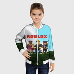 Бомбер детский ROBLOX, цвет: 3D-белый — фото 2