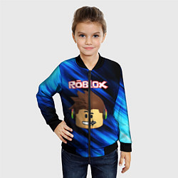 Бомбер детский ROBLOX, цвет: 3D-черный — фото 2