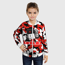 Бомбер детский ROBLOX, цвет: 3D-белый — фото 2