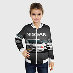 Бомбер детский NISSAN, цвет: 3D-белый — фото 2