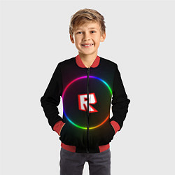 Бомбер детский Roblox, цвет: 3D-красный — фото 2