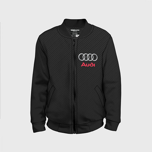 Детский бомбер AUDI / 3D-Черный – фото 1