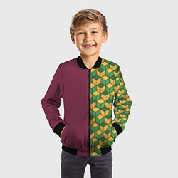 Бомбер детский ГИЮ ТОМИОКА, цвет: 3D-черный — фото 2