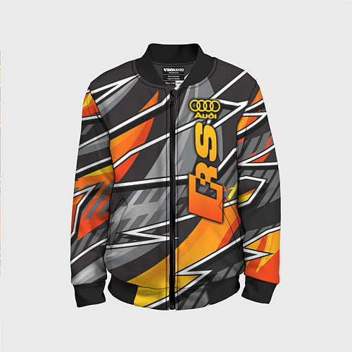 Детский бомбер Audi RS / 3D-Черный – фото 1