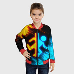Бомбер детский PORTAL, цвет: 3D-красный — фото 2