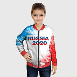 Бомбер детский Россия, цвет: 3D-красный — фото 2