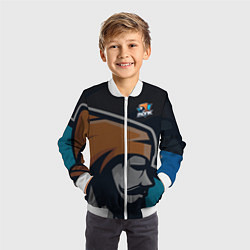 Бомбер детский Форма Monk, цвет: 3D-белый — фото 2