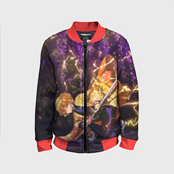 Бомбер детский KIMETSU NO YAIBA, цвет: 3D-красный