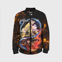 Бомбер детский KIMETSU NO YAIBA, цвет: 3D-черный