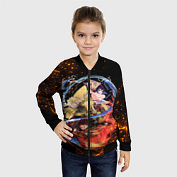 Бомбер детский KIMETSU NO YAIBA, цвет: 3D-черный — фото 2