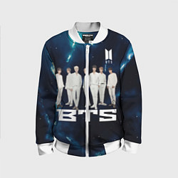 Бомбер детский BTS, цвет: 3D-белый