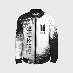 Бомбер детский BTS, цвет: 3D-черный