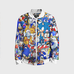 Бомбер детский SONIC PATTERN, цвет: 3D-белый