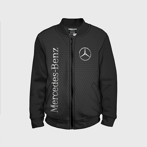 Детский бомбер Mersedes / 3D-Черный – фото 1