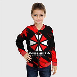 Бомбер детский Umbrella Corporation, цвет: 3D-красный — фото 2