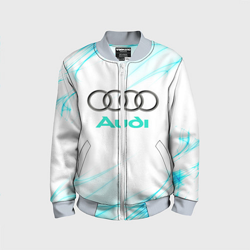 Детский бомбер Audi / 3D-Серый – фото 1