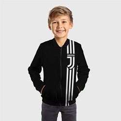 Бомбер детский JUVENTUS, цвет: 3D-черный — фото 2