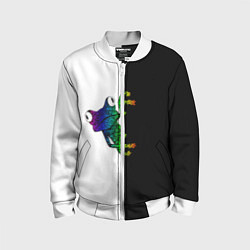 Бомбер детский Лягуха, цвет: 3D-белый