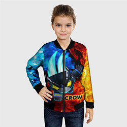 Бомбер детский Brawl Stars CROW, цвет: 3D-черный — фото 2