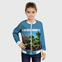 Бомбер детский Minecraft, цвет: 3D-белый — фото 2